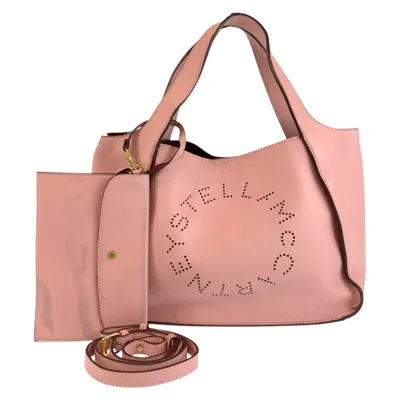 Pre-owned Stella Mccartney Pink Leather Pouch Shoulder Bag Tote Bag ()