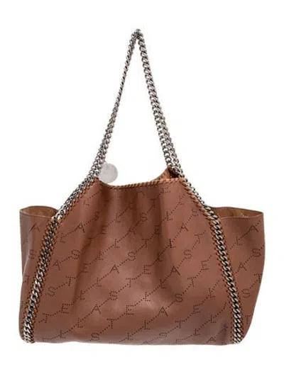 Pre-owned Stella Mccartney Vegetarian Leather Tote In Brown