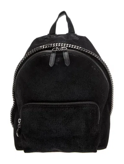 Pre-owned Stella Mccartney Vegetarian Suede Backpack In Black