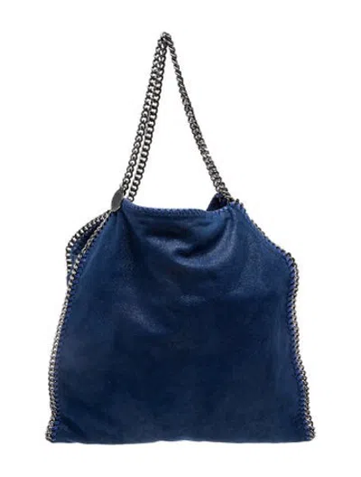 Pre-owned Stella Mccartney Vegetarian Suede Tote In Blue