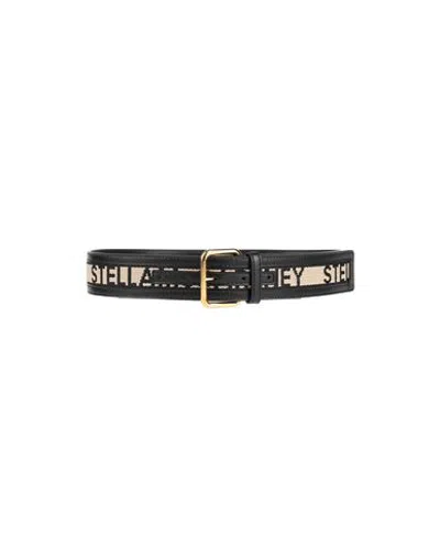 Stella Mccartney Woman Belt Black Size 30 Textile Fibers