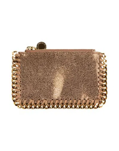 Stella Mccartney Woman Cardholder Brown Size - Textile Fibers