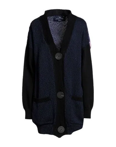 Stella Mccartney Woman Cardigan Navy Blue Size M Cotton, Polyamide
