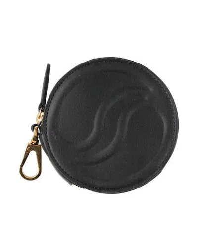 Stella Mccartney Woman Coin Purse Black Size - Textile Fibers