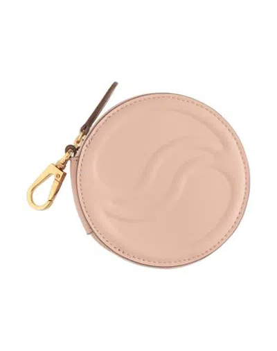 Stella Mccartney Woman Coin Purse Blush Size - Textile Fibers In Pink