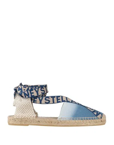 Stella Mccartney Woman Espadrilles Azure Size 6 Textile Fibers In Blue