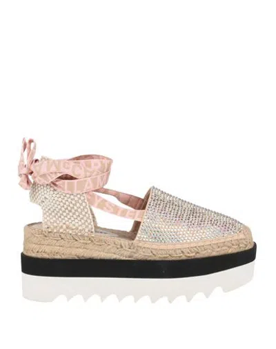 Stella Mccartney Woman Espadrilles Light Pink Size 10 Textile Fibers