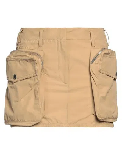 Stella Mccartney Woman Mini Skirt Sand Size 0-2 Cotton, Polyamide In Beige