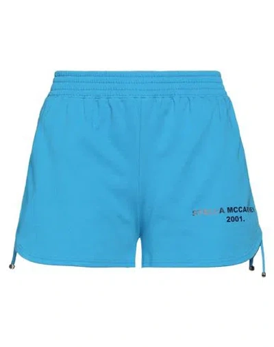 Stella Mccartney Woman Shorts & Bermuda Shorts Azure Size S Cotton In Blue