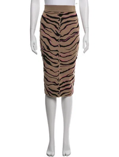 Pre-owned Stella Mccartney Wool Midi Length Skirt In Multicolor