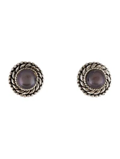 Pre-owned Stephen Dweck Pearl Clip-on Earrings In Multicolor