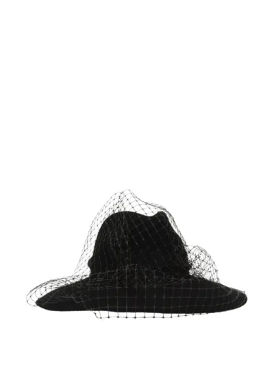 Stephen Jones Bow-detail Fedora Hat In Black