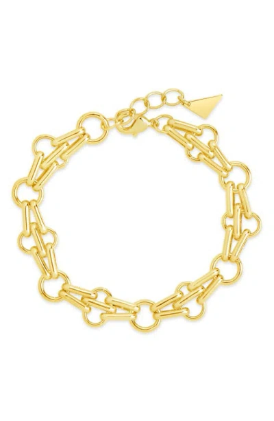 Sterling Forever Asher Chain Bracelet In Gold