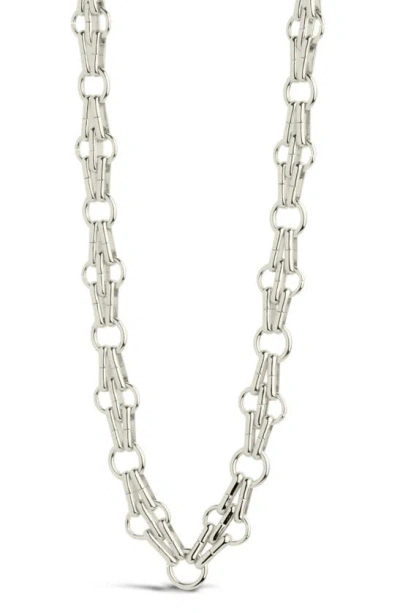 Sterling Forever Asher Chain Necklace In Silver