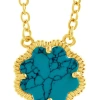 Sterling Forever Rose Petal Pendant Necklace In Blue