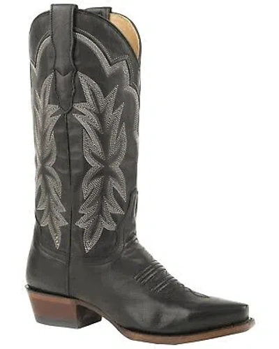 Pre-owned Stetson Women's Casey Western Boot - Snip Toe - 12-021-6105-0626 Bl In Black