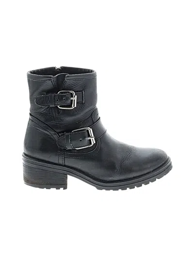 Pre-owned Steve Madden Ankle Boots In Black