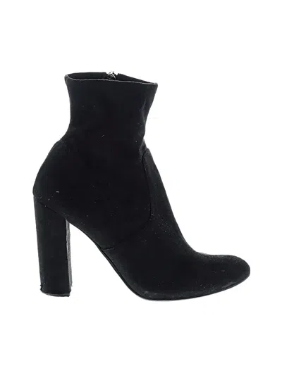 Pre-owned Steve Madden Ankle Boots In Black