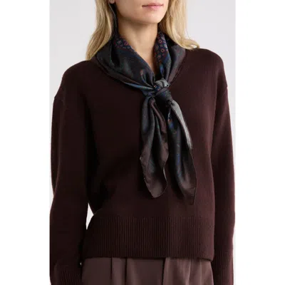 Steve Madden Foulard Printed Scarf In Brown