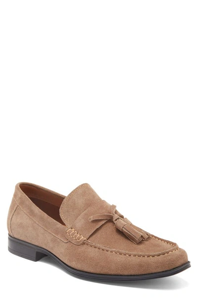 Steve Madden Gollie Tassel Loafer In Sand Suede