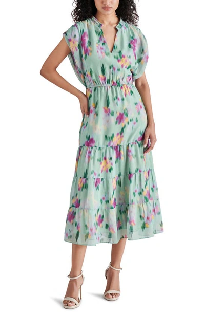 steve madden leigh midi dress Steve Madden Apparel Leigh Midi Dress, Black Multi,X-Small at Amazon  Women's Clothing store