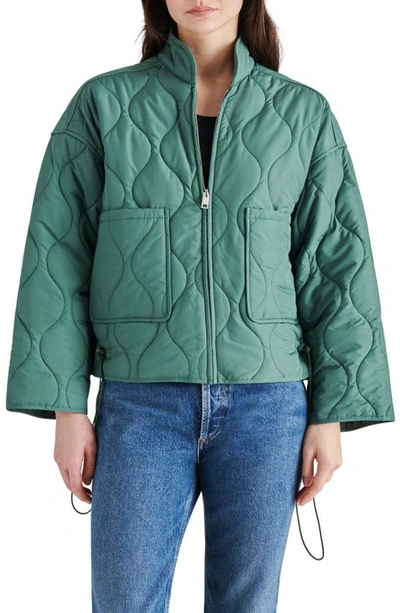 Steve Madden Onion Quilt Jacket In Dark Forest