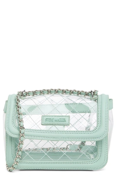 Steve Madden Orchid Clear Crossbody Bag In Mint