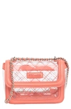Steve Madden Orchid Clear Crossbody Bag In Brown
