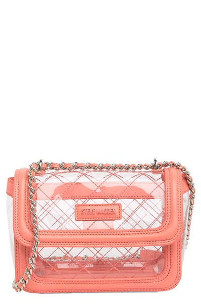 Steve Madden Orchid Clear Crossbody Bag In Brown