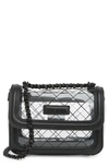 Steve Madden Orchid Clear Crossbody Bag In Black