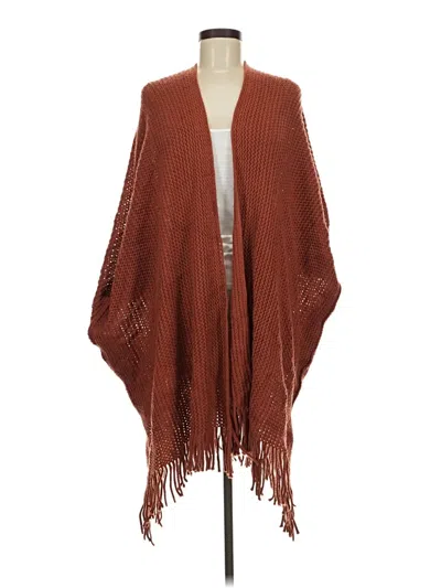 Pre-owned Steve Madden Poncho In Brown