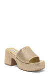 Steve Madden Reign Platform Mule In Gold Multi