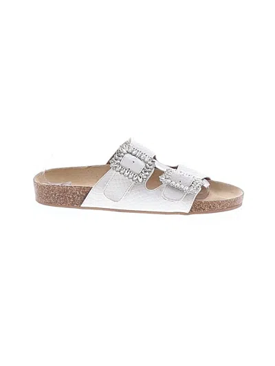 Pre-owned Steven New York Sandals In White