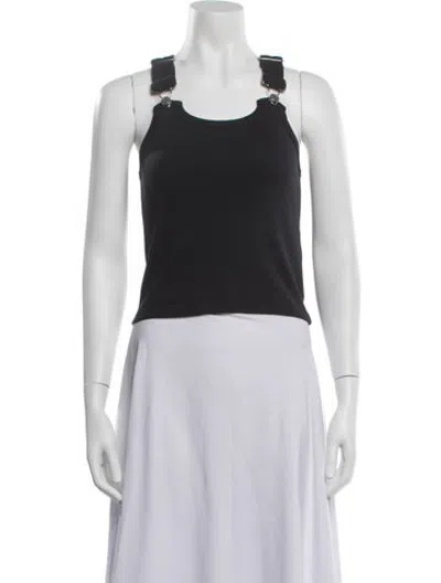 Pre-owned Still Here Crew Neck Sleeveless Top In White