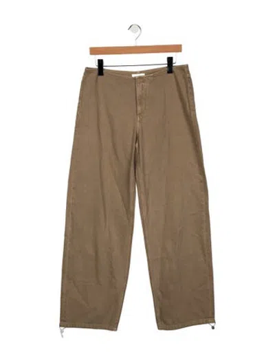 Pre-owned Still Here Mid-rise Wide Leg Jeans In Neutrals