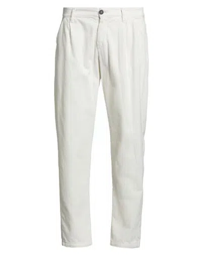 Stilosophy Man Pants Ivory Size 28 Cotton In White