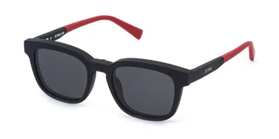 Sting Usj767 With Clip-on U28p Men's Glasses Black Size 48 - Free Lenses - Blue Light Block Available In Matte Black