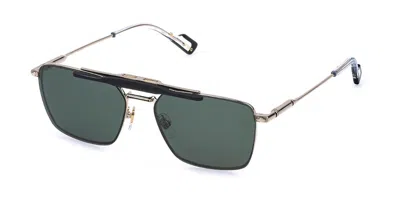 Sting Ust607 With Clip-on 301p Men's Glasses Gold Size 54 - Free Lenses - Blue Light Block Available In Shiny Rose Gold Black Accents