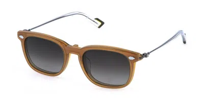 Sting Ust610 With Clip-on B86p Men's Glasses Yellow Size 51 - Free Lenses - Blue Light Block Available In Transparent Yellow