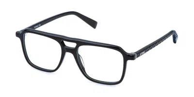 Sting Vsj754 0700 Men's Glasses Black Size 50 - Free Lenses - Blue Light Block Available In Shiny Black