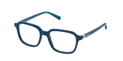 Sting Vsj765 06mc Men's Glasses Blue Size 48 - Free Lenses - Blue Light Block Available In Shiny Turquoise Blue