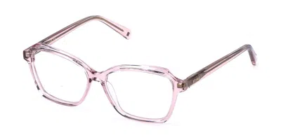 Sting Vsj769 0776 Men's Glasses Pink Size 51 - Free Lenses - Blue Light Block Available In Transparent Pink
