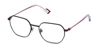 Sting Vst608 08u6 Men's Glasses Black Size 51 - Free Lenses - Blue Light Block Available In Matte Black Red Accents