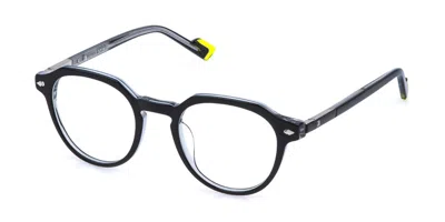 Sting Vst613 01al Men's Glasses Black Size 49 - Free Lenses - Blue Light Block Available In Transparent