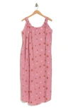 Stitchdrop Casita Cotton Midi Dress In Pink Dune