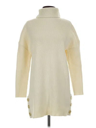 Pre-owned Stitches & Stripes Turtleneck Sweater In Ivory