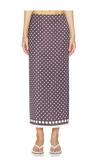 Stone Cold Fox X Revolve Porsha Midi Skirt In Multi