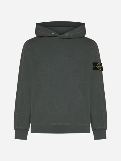Stone Island Cotton Hoodie In Musk