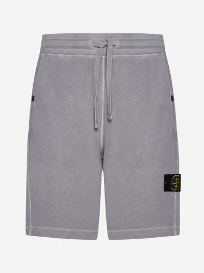 Stone Island Cotton Shorts In Dust