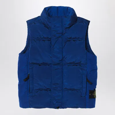 Stone Island Kids' Electric Blue Zip Gilet
